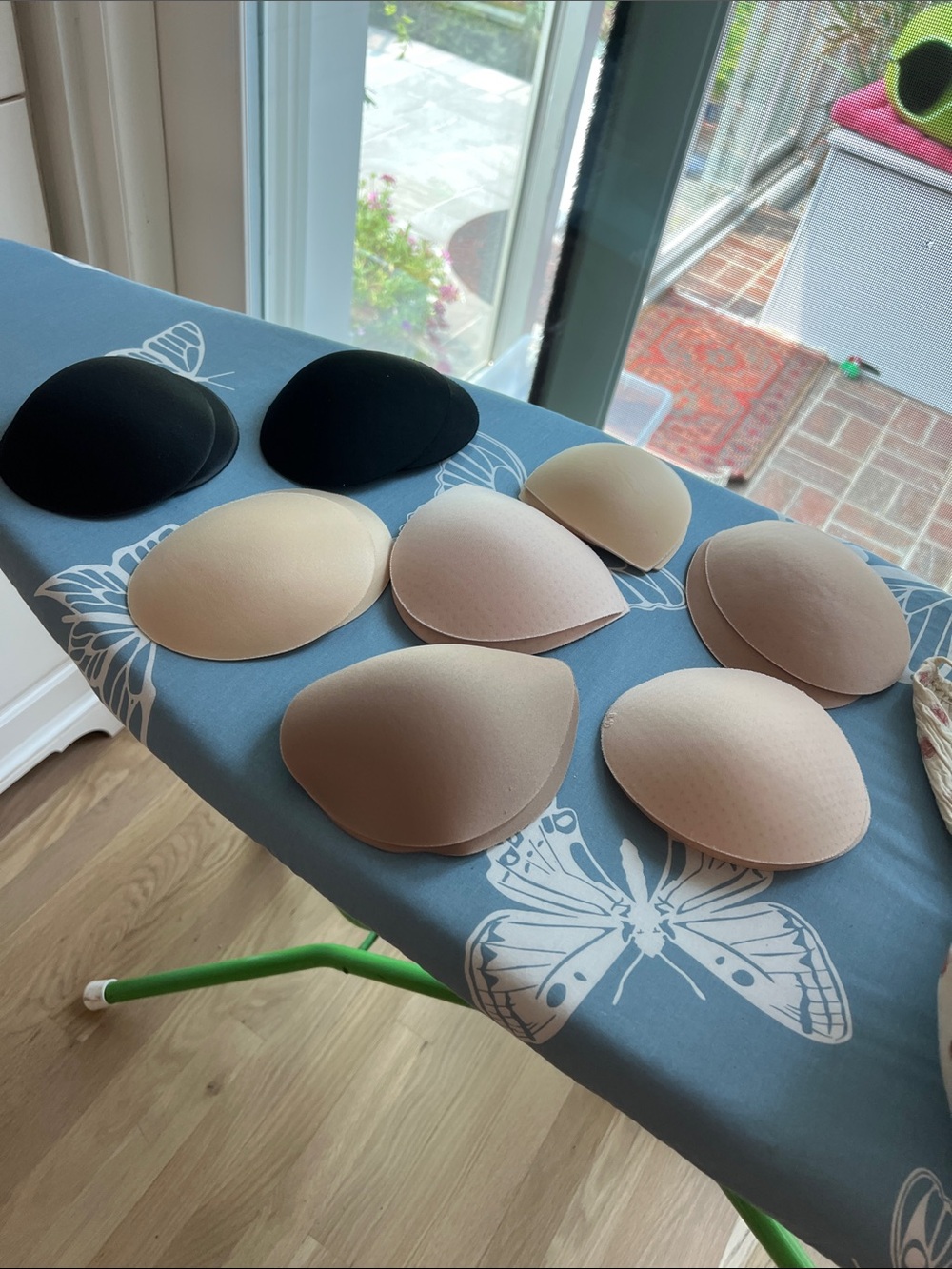Removable Bra Foam Inserts - Black and Nude Enhancers